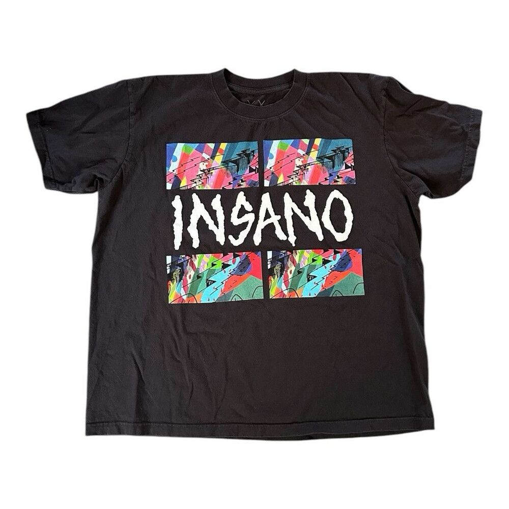 Kaws x Kid Cudi Insano T Shirt Size XL Oversized Rap Hip Hop